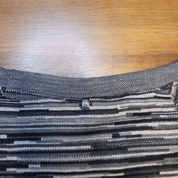 🖤 Trina Turk Stretch Jersey Sweatshirt Sweater – Women’s S – Gray/Black/White - Picture 6 of 10